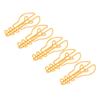 100pcs Bulb Shaped Cute Paper Clips Yellow/Pink Metallic Paper Clips  Wedding Decoration