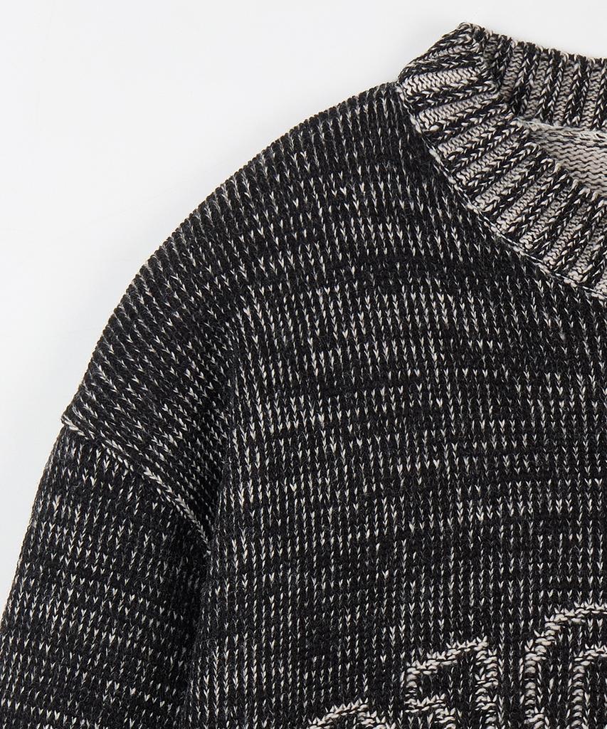 NODU Logo Ring Round Knit [Black]