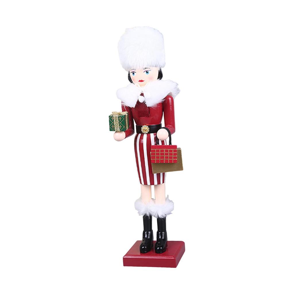 15in Nutcracker Ornaments Doll Home Decor Xmas Desktop Decoration for Scene