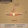 Retro Chinese Bamboo Pendant Light: Nostalgic Straw Hat Design for Hot Pot and Local Cuisine Restaurants