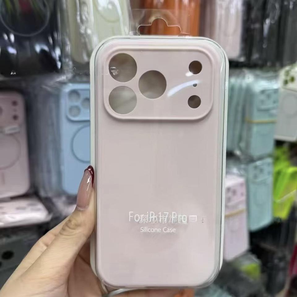 Luxury Liquid Silicone Original 1:1 Phone Case For iPhone Air 17 Pro Max 17 Pro 17 AI Camera Button Anti-drop Full-protect Cover