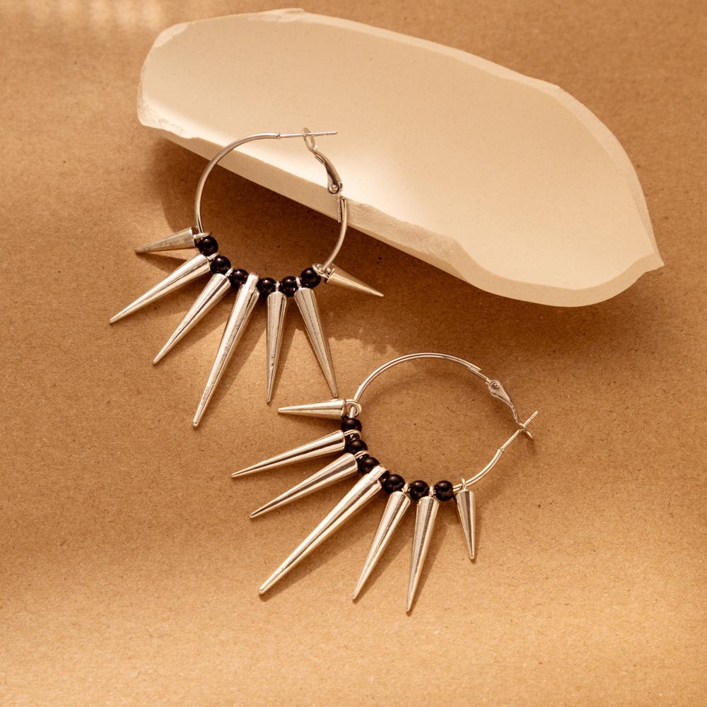 

Модные геометрические серьги-пусеты из сплава для женщин серебристого цвета, трендовые, элегантные и