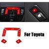 Aluminum Alloy Car Front Reading Light Lamp Button Trim For Toyota Sienna 2021+