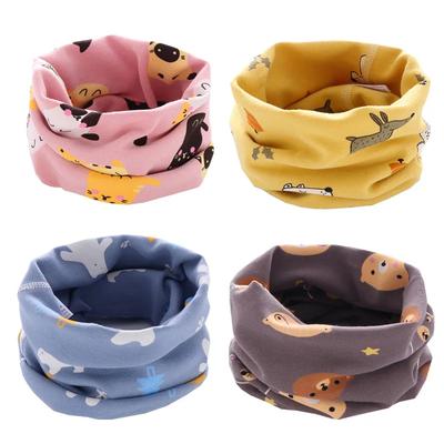Kids Winter Warm Cartoon Scarf Soft Neck Warmer for Boys Girls Baby Cute Plush Neckerchief