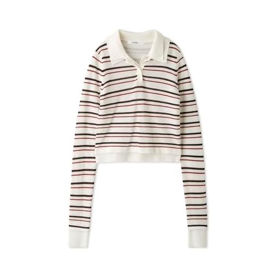 SNIDEL Sustaina Layered Polo Knit Pullover SWNT245096 Women s