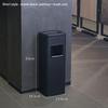 Corridor Aisle Ashtray Cigarette Butt Collector Hotel Lobby Stainless Steel Vertical Elevator Entrance Trash Can