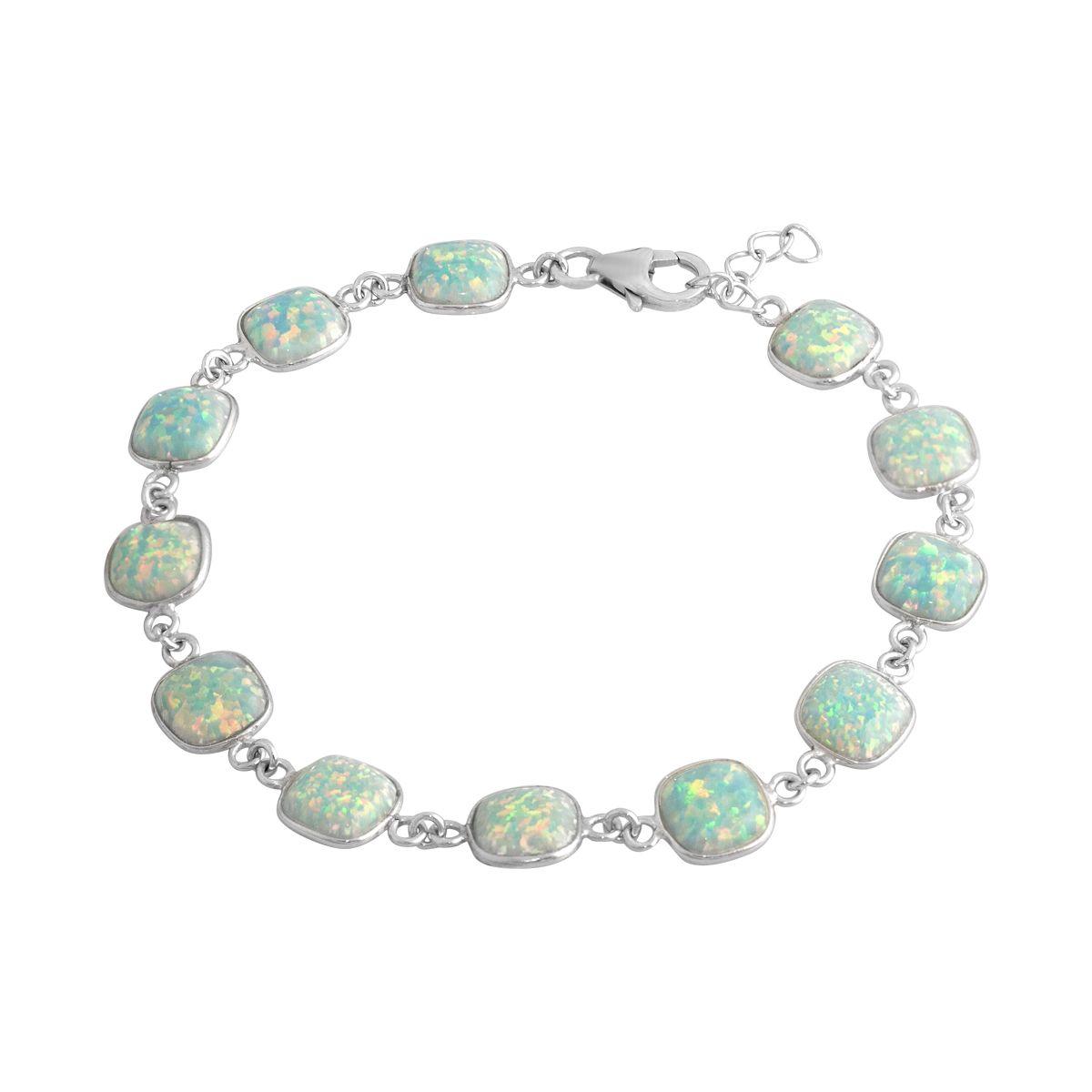 

Срібний браслет із опалом 10.65ct (2140962) 19-21cm