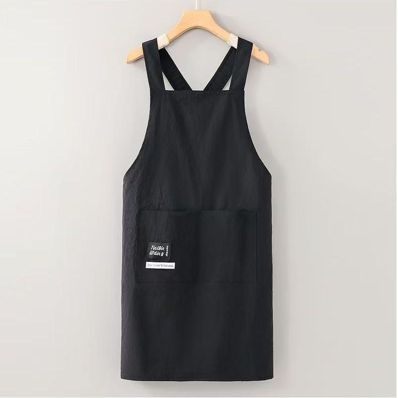 Apron Anti-splashing Apron Fashion Home Kitchen Cooking Apron Waist Catering Cross Apron