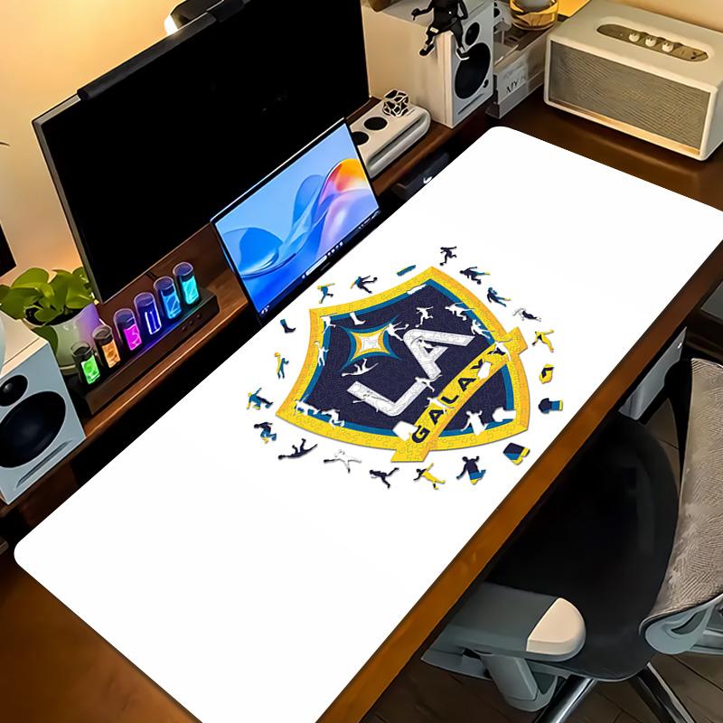 LA Galaxy Print Cushion Non-slip Laptop Tablet Big Mousepad XXL Mat Mini PC Playmat With Lock edge