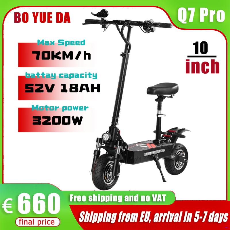 BOYUEDA S5 S3 Electric Scooter 6000W Motor 60V38AH Battery 120KM Range 85KM/H Speed NFC Smart App RGB lights Off-road E Scooters EU fast shipping