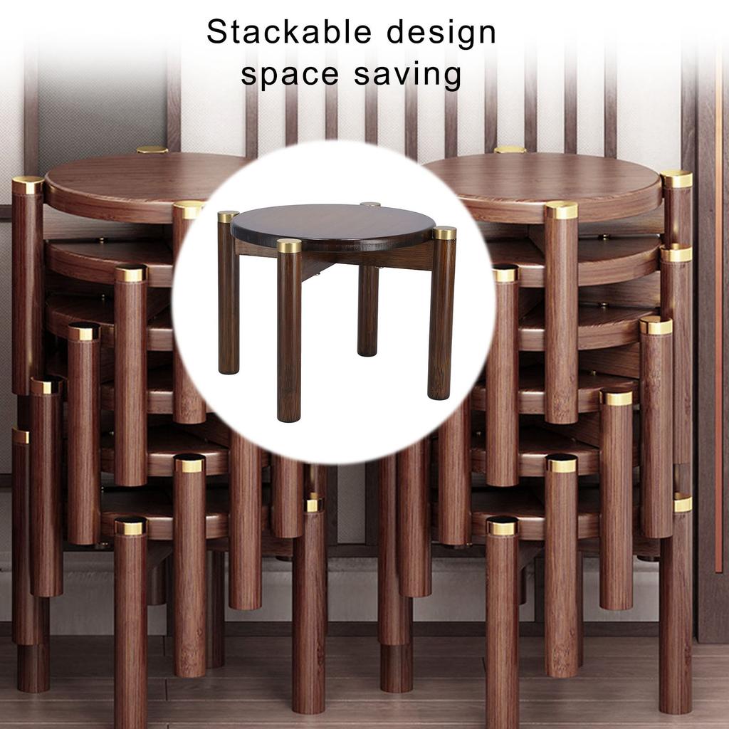 Stool Chair Bamboo Cute Lovely Fashionable Innovative Child Step Stool for Home Yard Garden