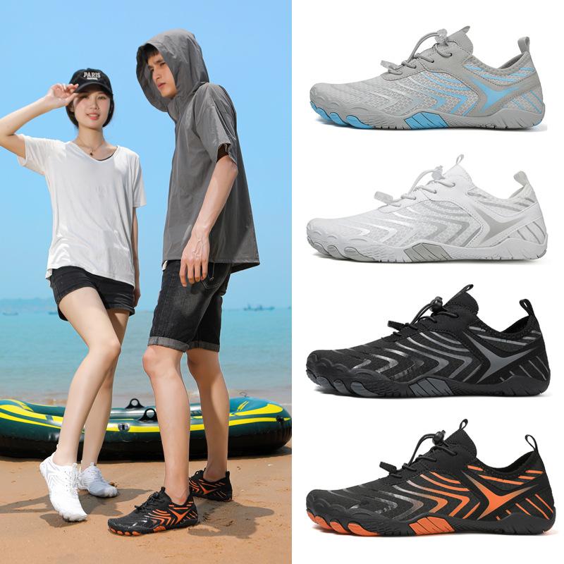 

New couple non-slip snorkeling water shoes five-finger beach shoes outdoor hiking shoes outdoor wading creek men s shoes 36 чорний