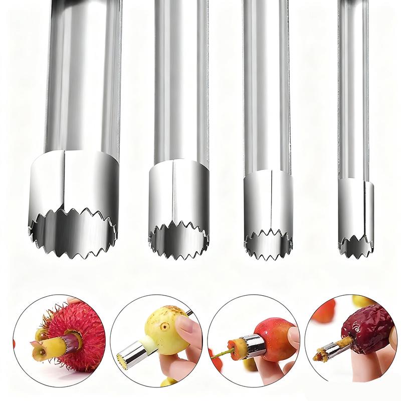 Edelstahl Obst- und Dattelentkerner