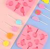 Lollipop Candy Mold Diy Cartoon Household Silicone Cheese Stick Chocolate Mold Silicone Ice Mold Household Kitchen Tool