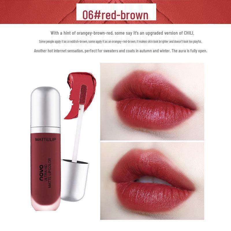 Velvet Matte Moisturizing Lip Glaze: Daily Nude, Pink, & True Red Shades