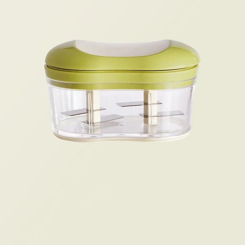 Detachable Hand Push Garlic Mince Machine Multifunctional Vegetable Fruit Cutter Baby Food Supplement Maker Kitchen Accessories