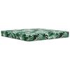 Outdoor Sofa Cushions 3 Pcs Leaf Pattern Polyester