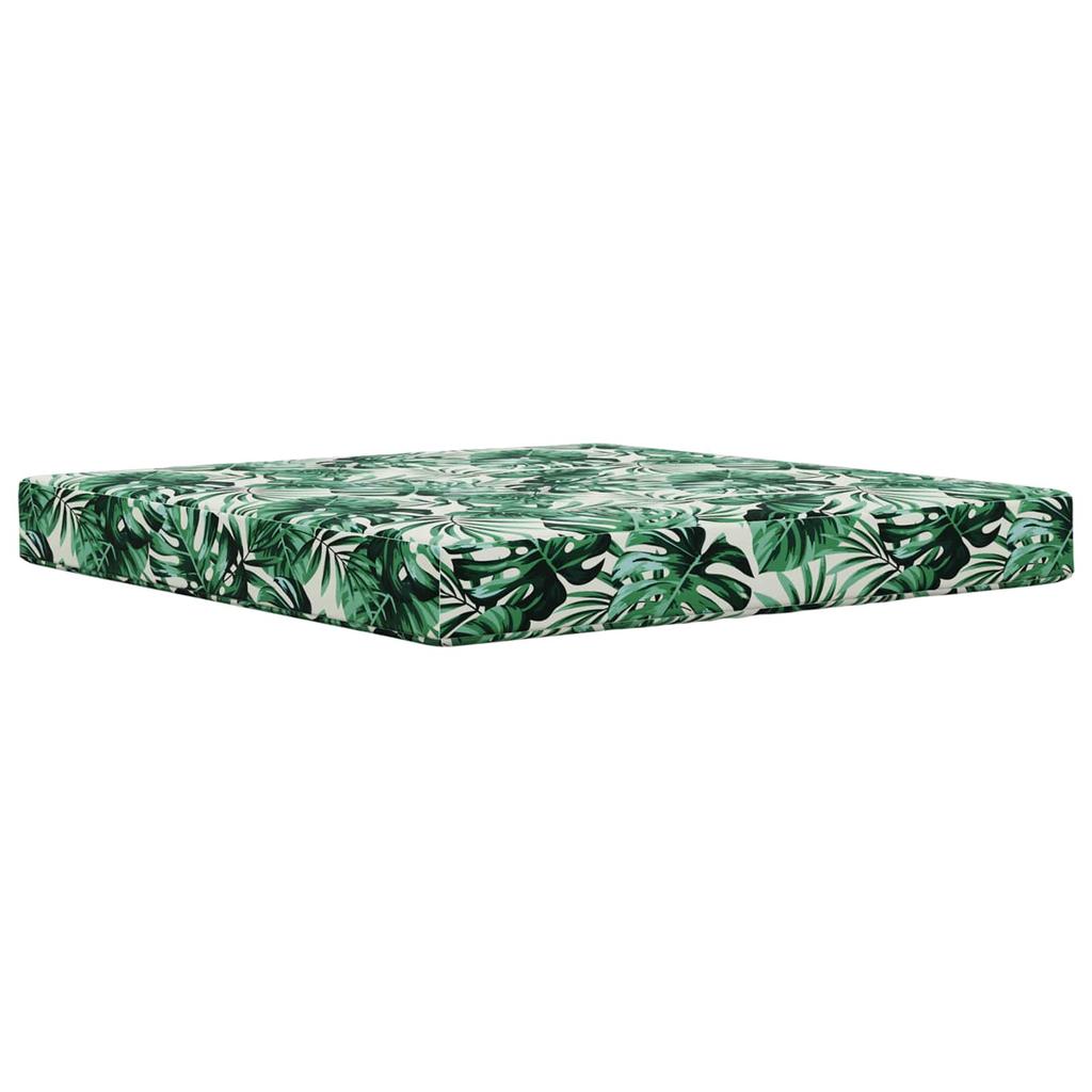 Outdoor Sofa Cushions 3 Pcs Leaf Pattern Polyester