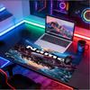 Custom Name Personalized Anime Pattern Mousepad, Laptop PC Desk Mat, Decorative Desk Mat for Home Keyboard Pad Gift
