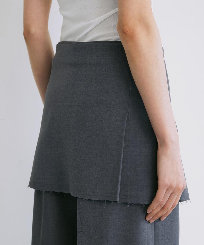 Yusim Layered Pleated Wrap Skirt
