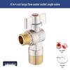 Universal All-Copper Gas Water Heater Valve: Hot/Cold Flow, 4/6 Point Angle Stop & Triangle Valve