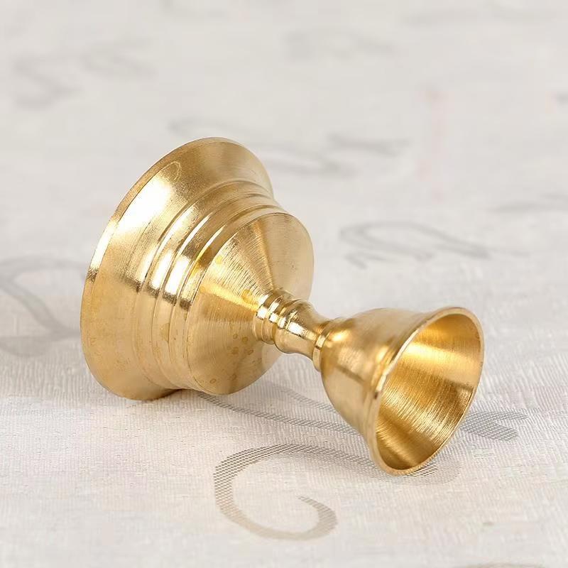 5.5/6.5cm Craft Candle Holders Copper Butter Lamp Holder Long Lamp Candlestick Candle Copper Alloy Festival Ornament Home Deco