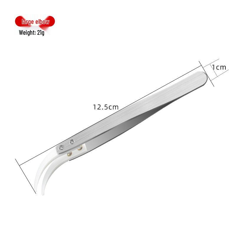 Anti-static Insulated Ceramic Tweezers: Non-magnetic, Acid-resistant, for Electricians and Experimental Use