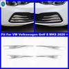 Car Front Grille Og Lights Lamp Eyelid Eyebrow Stripes Decor ABS Accessories Cover Trim For VW Volkswagen Golf 8 MK8  - 2025