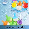 Colorful Flower Ice Cream Mold, DIY Creative Popsicle Mold for Home Use, Multin Color Design, Cute and Eye Catching, Safe Material Easy to Demold