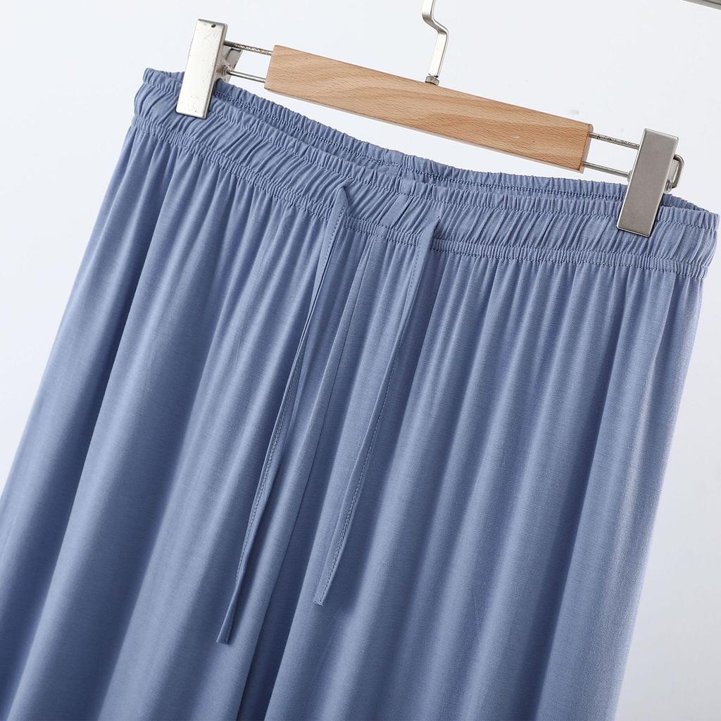 Women's Plus Size High Waist Modal Wide Leg Summer Pants
