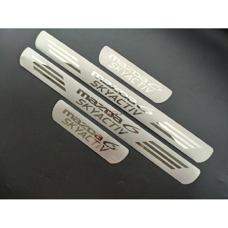For Mazda 6 Car Accessories Stainless Steel Door Sill Scuff Plate Protector