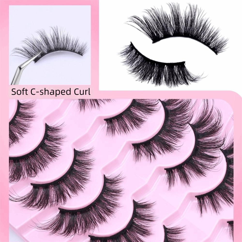Curl Cat Eye False Eyelashes Eye Elongated Faux Mink Lashes Manga Lashes Fake Lashes  Makeup Tools