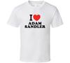 I Heart Adam Sandler Action Movie Star Actor Fan T Shirt