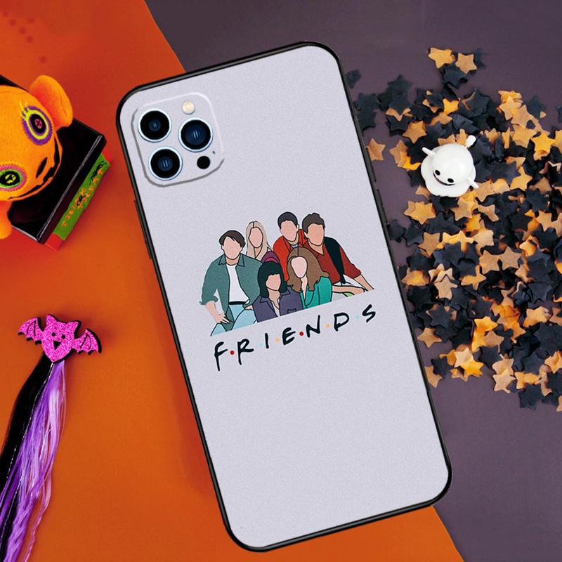 Friends Series Bumper Case For iPhone 16 14 15 Pro Max 11 12 13 Pro Max Mini XR 16e 16 15 Plus Phone Cover
