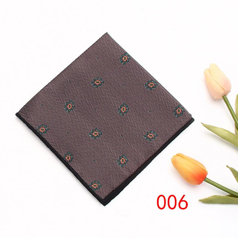 Men'S Business Suit Pocket Towel Pattern Wedding Chest Towel Handkerchief Banquet Small Square Towel Suit Accessories