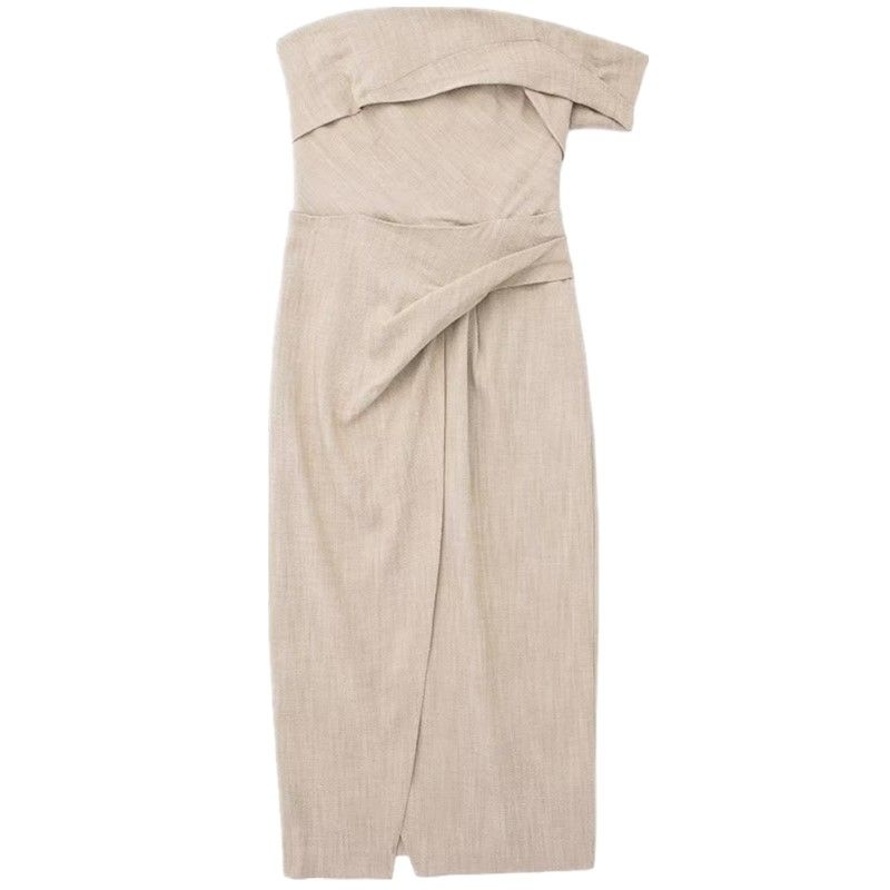 

Fashion Style Summer New Arrival Women s Clothing Stylish Slim Asymmetric Straight Dress 3265332 707 Picture color XS