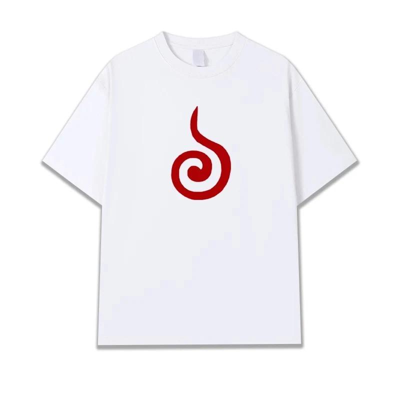 Uzumaki Naruto Sasuke Childhood Same Short Sleeved T-shirt for Men Naruto Anime Cosplay 2026 Summer New Children's Dressing Top
