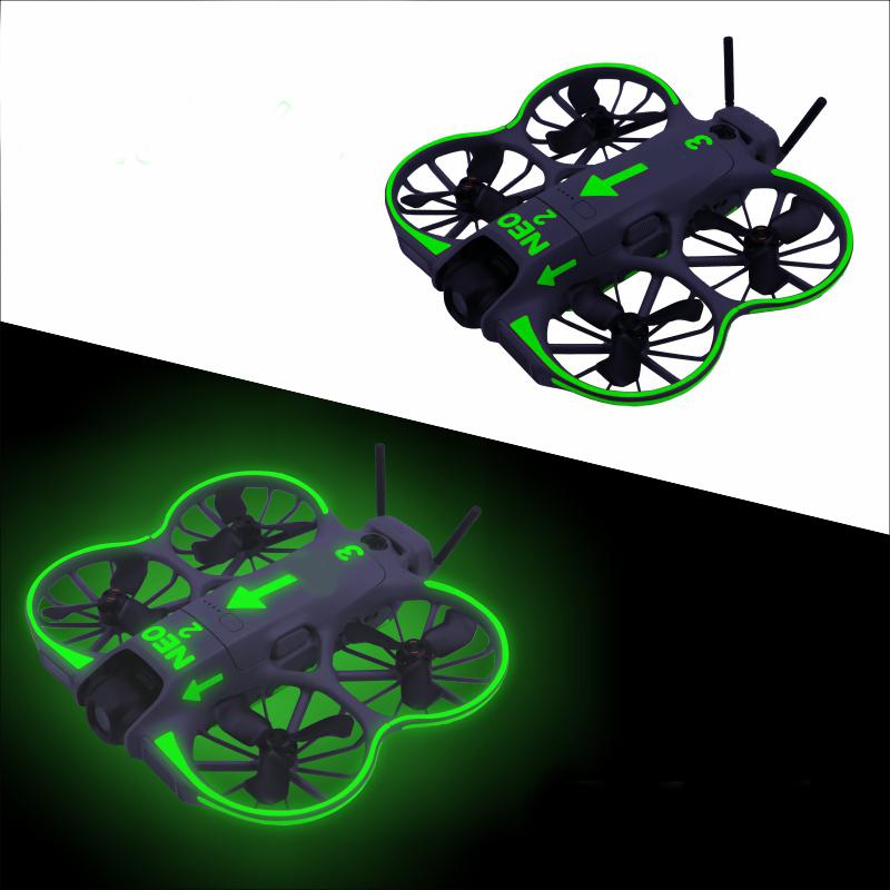 Body Protective Film For DJI NEO 2 Luminous Stickers Colorful Glow-in-the-Dark Anti-Scratch Sticker Night Flight Drone Accessory