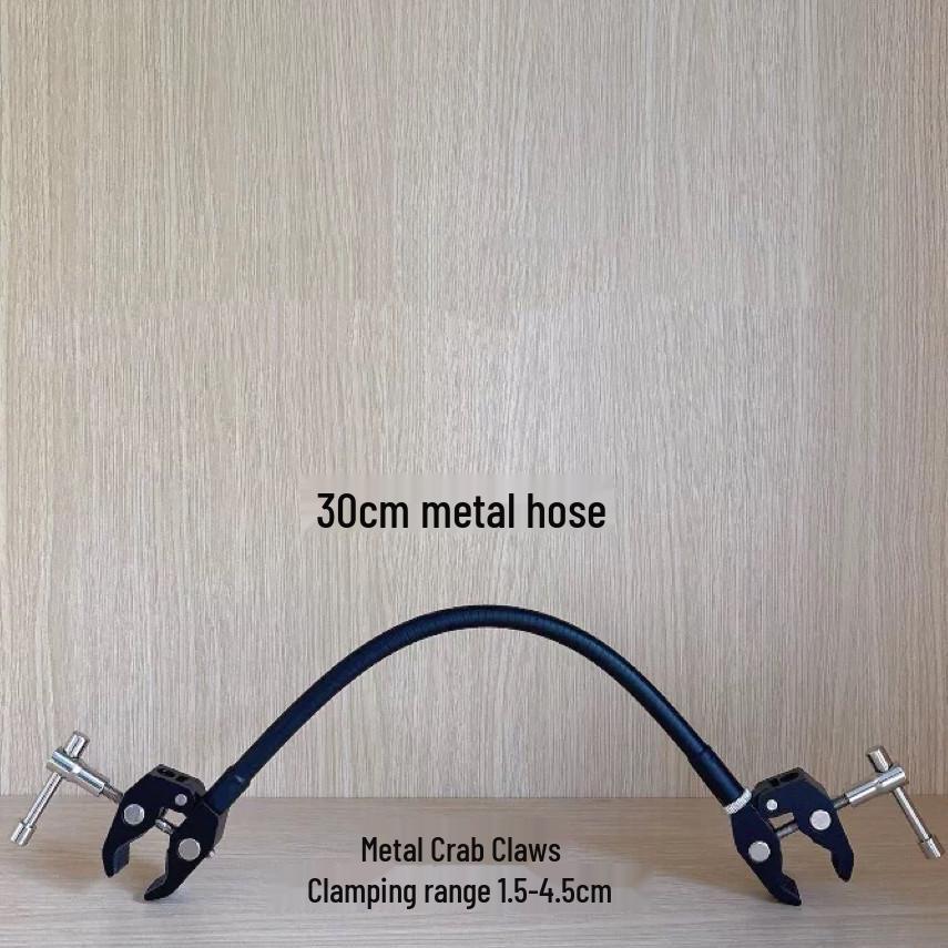 

Dual-Head Metal Clamp & Flexible Hose for Industrial Camera, Barcode Scanner, Microphone.