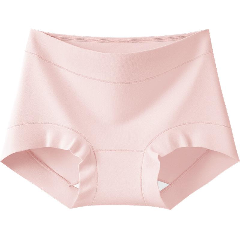 Large Size Lady Spring and Autumn Pure Cotton Antibacterial Crotch Breathable Mid Waist Triangle Briefs