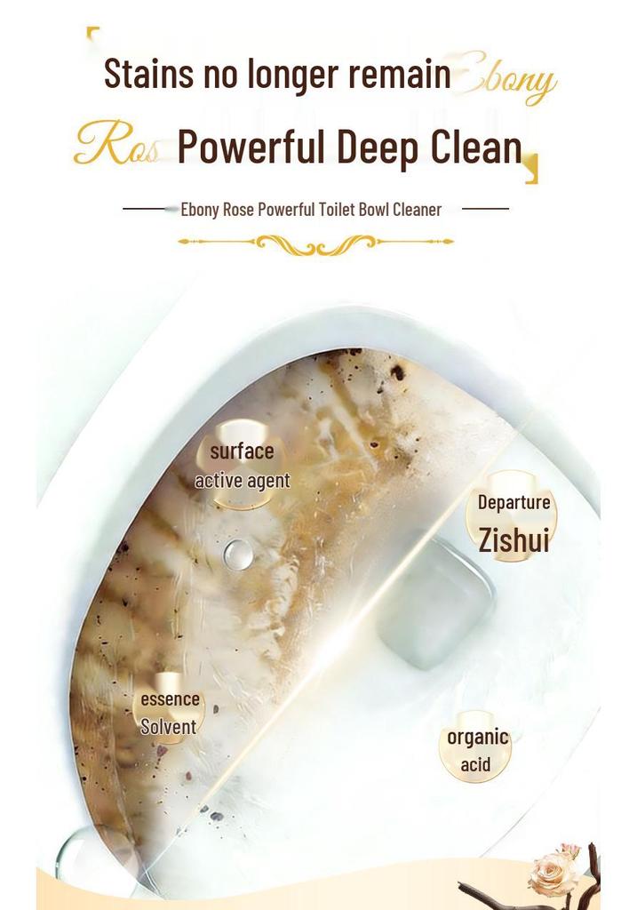 Powerful Toilet Cleaner: Descaling, Deodorizing, Fresh Scent, Stain & Yellowing Removal Liquid