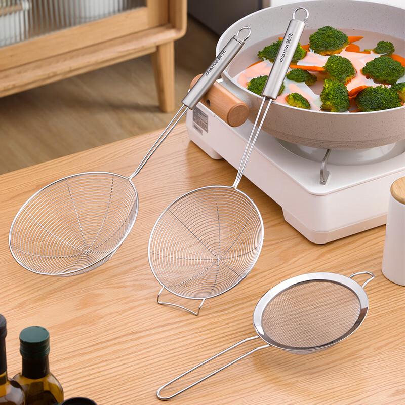 Chahua Long Handle 304 Stainless Steel Mesh Strainer