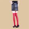Calzini Lunghi da Festa con Stampa Giullare Elasticizzati Design Sopra il Ginocchio Morbido Poliestere Calzini Lunghi da Donna