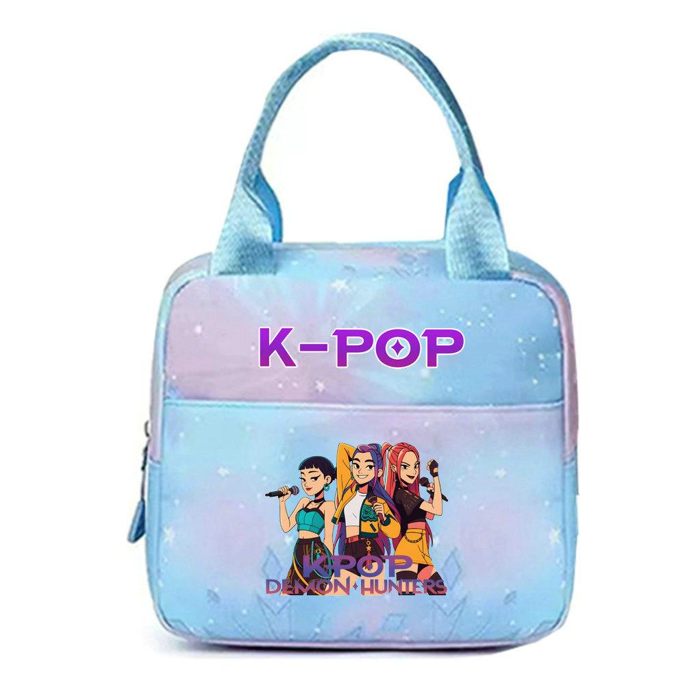 KPop lovci démonů Kancelářští pracovníci S obědovým sáčkem Přenosný izolovaný velkokapacitní obědový sáček Taška přes rameno Dvouúčelový