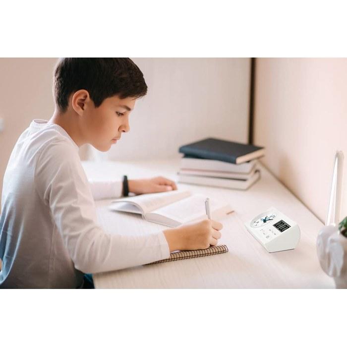Seiko Clock Alarm Clock Study Time White BC418W
