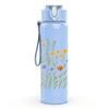 1PC Wild Daisy Meadow Floral Print 750ml Color Plastic Sports Water Bottle Leakproof Flip Straw Lid Suitable for Sports Office Home Use