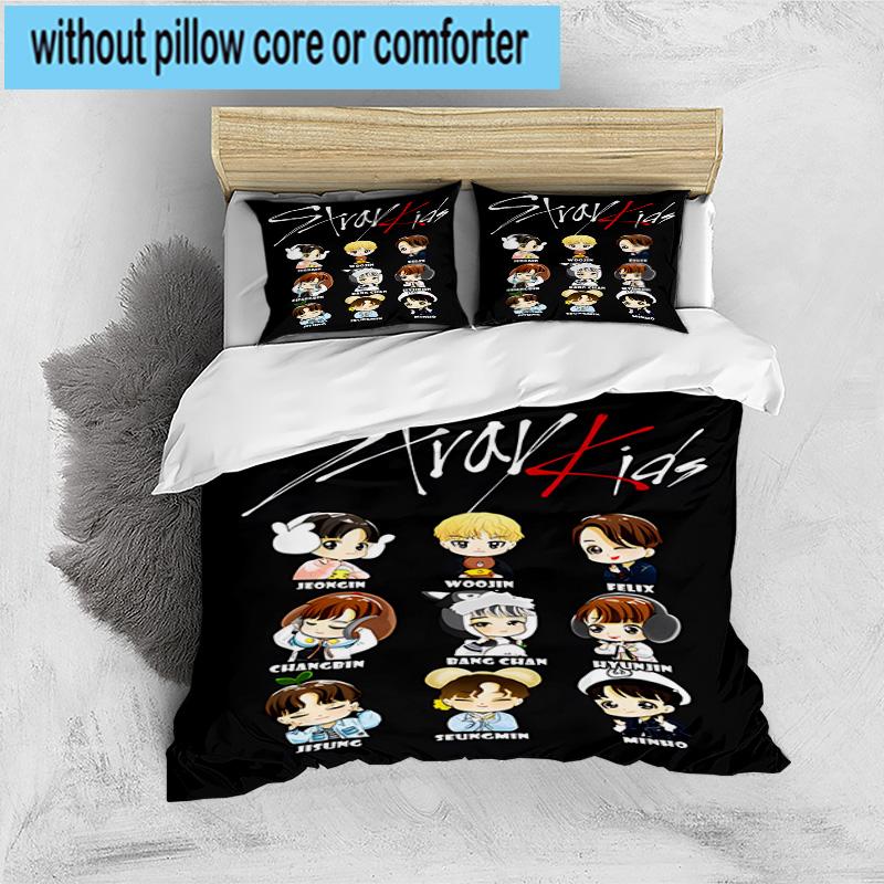 3PCS K-pop Group Performance 3pcs Bedding,Including 3PCS Duvet Cover And 2pcs Pillowcases Perfect for Christmas,Ideal for Bedroom, Dormitory