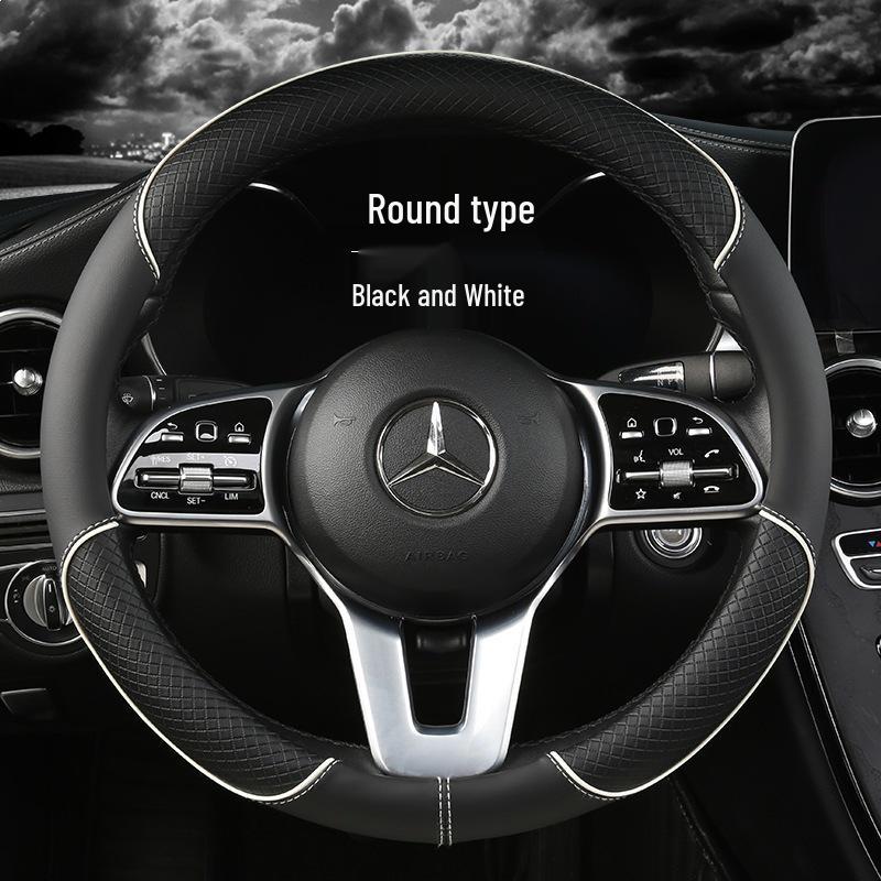 Custom All-Season Steering Wheel Cover for Volkswagen Sagitar/Lavida/Magotan and Ford Focus/Mondeo