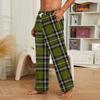 Men's Plush Pajama Pants with Print for Casual Home Wear