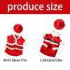 Festival Santa Geese Costume Premium Crocheted Red Outfit Seasonal Garden Display Christmas Lawn Geese Sweater